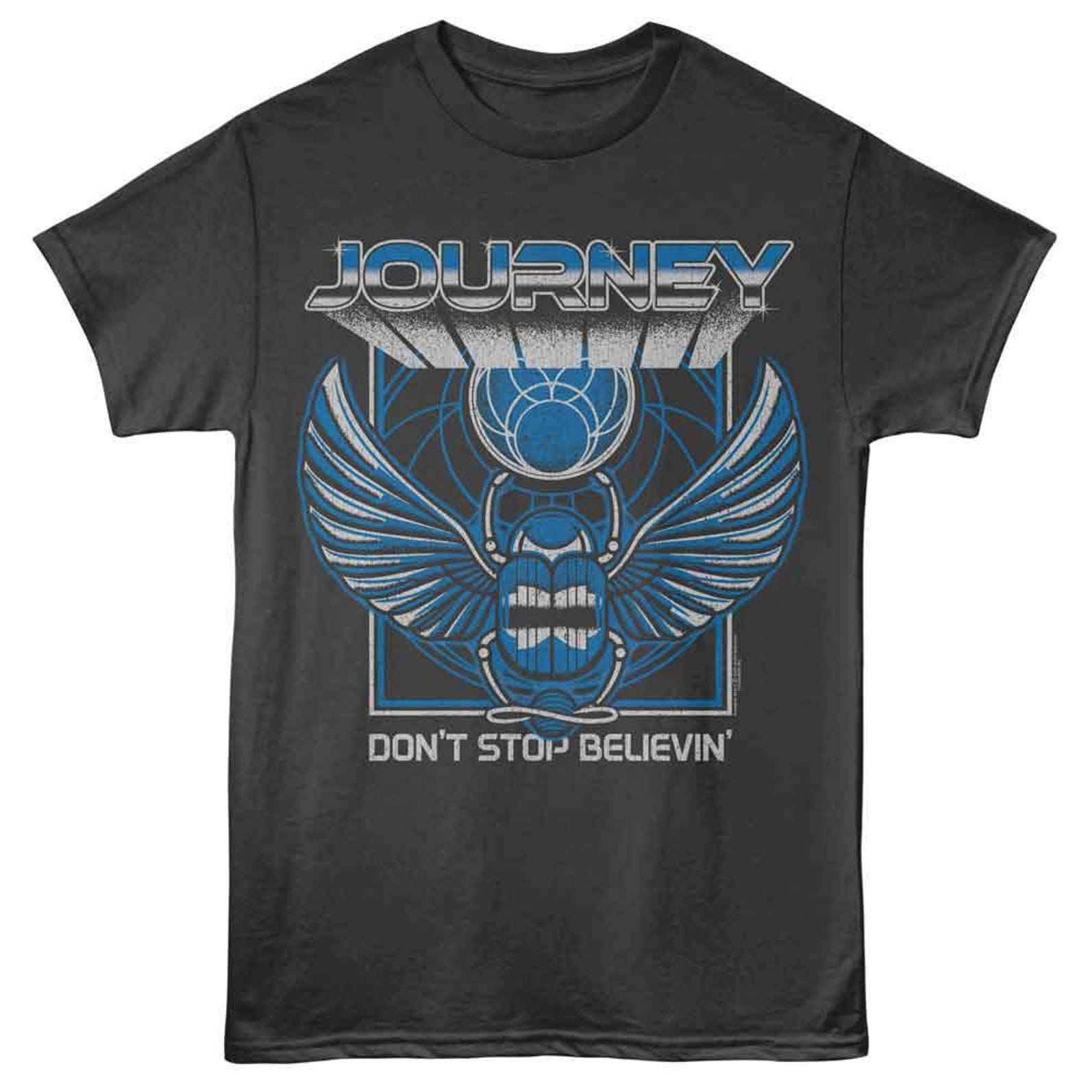 Journey 3D Text Scarab Smoke T-Shirt XL