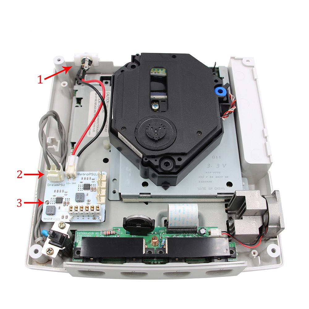 12V Power Supply & AC Adapter Replacement For SEGA DC Dreamcast Console DreamPSU