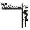 Home Decor Accents Funny Bathroom Door Sign, Thinking Room Metal Wall Art with Humorous Quotes, Self-Adhesive Office Plaque Toilet Sign for Restroom,