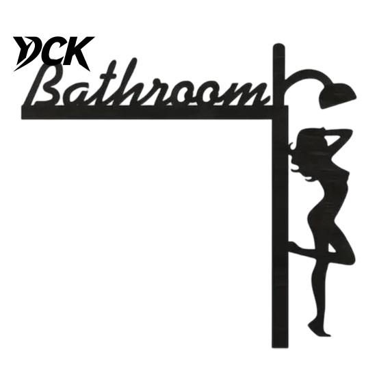 Home Decor Accents Funny Bathroom Door Sign, Thinking Room Metal Wall Art with Humorous Quotes, Self-Adhesive Office Plaque Toilet Sign for Restroom,