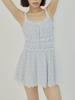 Asula Lace Shirring Ops (Sky Blue)