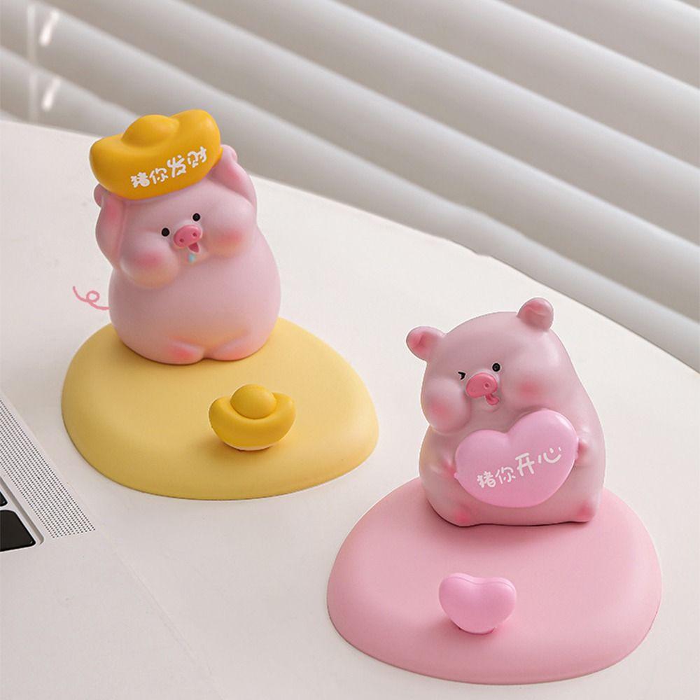 Creative Pig Phone Holder Pig Shaped Cute Pig Phone Rack Mobile Phone Bracket Desktop Decoration