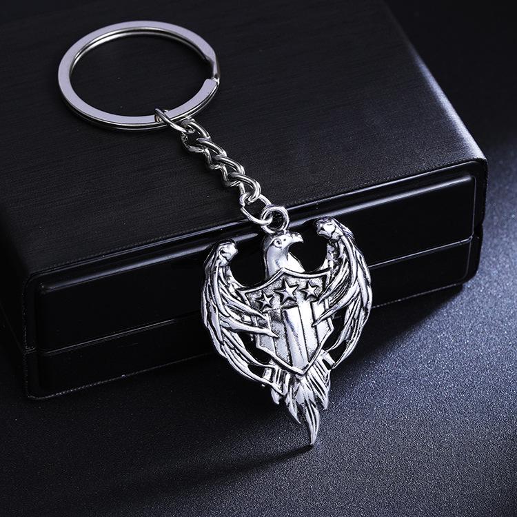 Retro Wolf & Eagle Keychain: Personalized Scorpion Bag Pendant Accessory