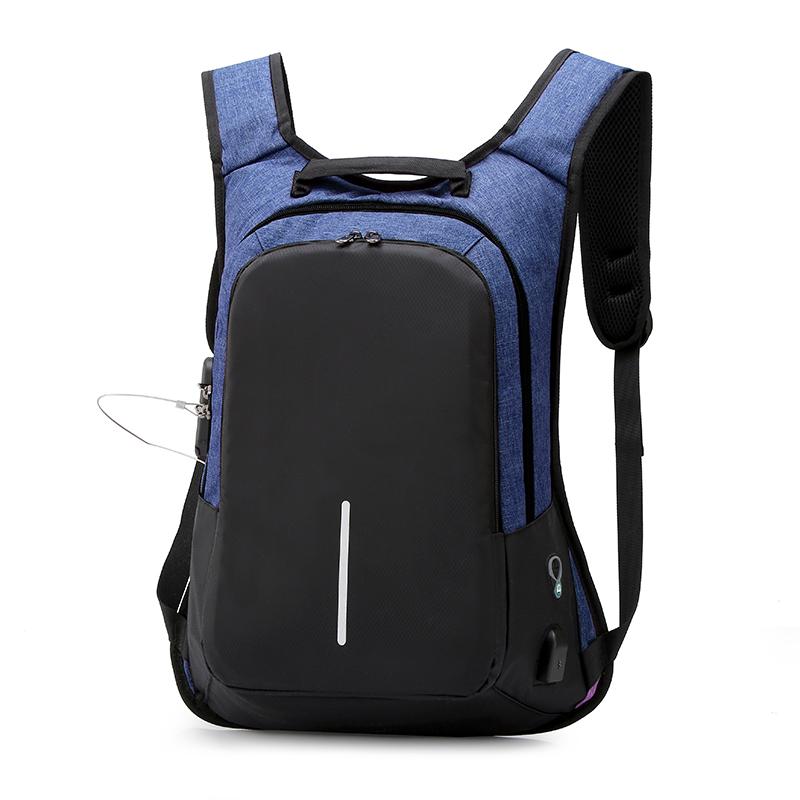 Lightweight and durable anti-theft laptop backpack,USB charging port and headphone port,multiple compartments,business travelbag