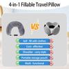 Travel Pillow Neck Support Portable Fillable Neck Pillow Space-saving Neck Travel Cushion Flight Travel Accessories