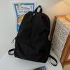 Schoolbag Women's Solid Color Backpack For Middle School Students
