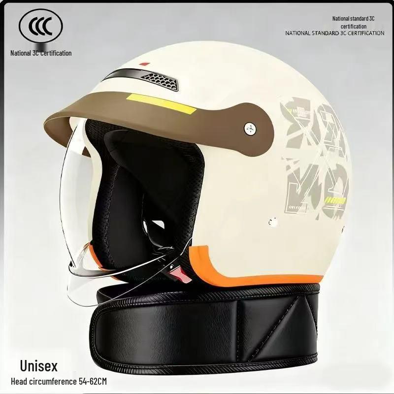 3C Certified All-Season Electric Vehicle Helmet, Unisex Half Helmet, Warm Winter Safety, Anti-Fog