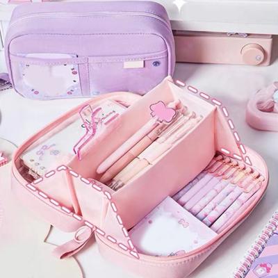 Federmäppchen, mehrschichtiger Stauraum, große Öffnung, Design mit Stiftfächern, Federmäppchen für Schüler