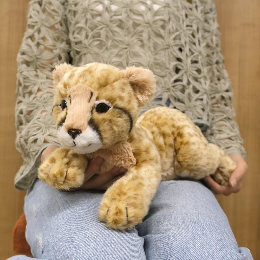 Sunlemon Baby Cheetah Plush Toy 16x42x16cm Cute Animal Stuffed Toy for Infants