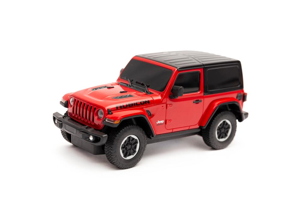 Auto Terenowe Zdalnie Sterowane Jeep Wrangler Jl Czerwony Na Pilota 1:24