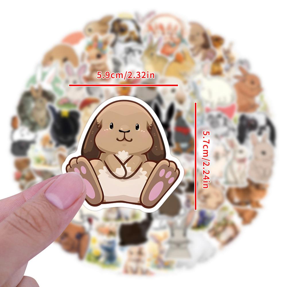 110 New Rabbit Graffiti Stickers Suitcase Mobile Phone Scooter Cartoon Waterproof Stickers