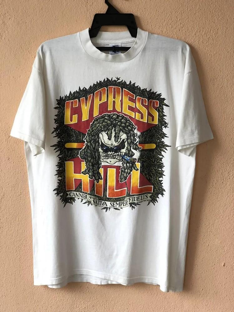 Vtg 90s Cypress Hill Tour Concert Cotton Unisex Tshirt Reprint S-5XL KH12375 Unisex T-Shirt S