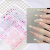 Nail Art Perlová Nálepka ABS Bílá Perlová Nálepka Diamantová Hudební Festival Make-up Dekorace Nálepka na Obličej Diamantové Šperky Dodává se s Lepidlem