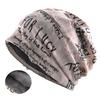 Letter Print Beanie Hats For Women Men Vintage Wasteland Style Spring Summer Warm Fleece-lined Winter