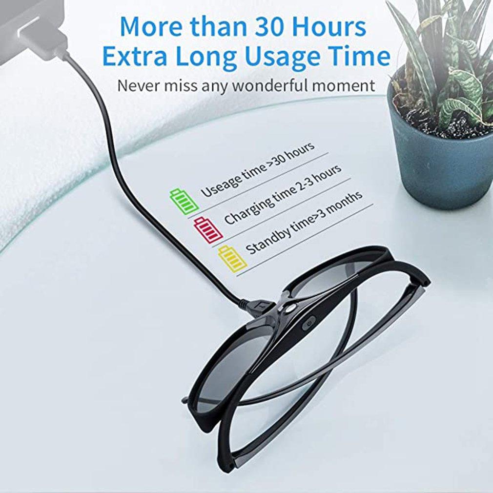 96-144HZ 3D Glasses For Xgimi Z3/Z4/Z6/H2 Nuts G1/P2 Active Shutter Rechargeable BenQ Acer And DLP LINK Projector Wholesale