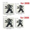 Front Hood Decals Rear Trunk Lion Emblem for Peugeot 301 308 408 508 2008 3008 4008 5008 ABS Car Stickers Refitted Accessories