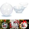 1Pcs Transparent Plastic Padded Decorative Ball for Christmas Tree Hanging Oranments Home Party Wedding Decor Suppies Navidad