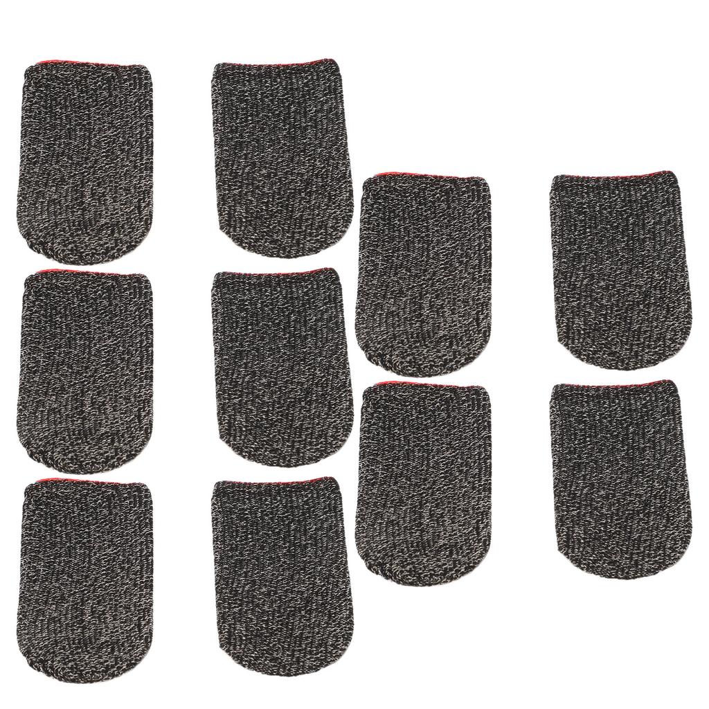 10 Stück Fingerlinge für Gaming Nylon Atmungsaktiv Schweißhemmend Touchscreen Daumenling Gaming Handschuhe für Handyspiel