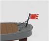 Pit Road Skywave Series Japanese Navy Destroyer Matsukaze with Flag and Ship Name Plate Etching Plastic Gray 1/700 Kamikaze-class Parts, Model, SPW55,