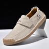 Unisex Breathable Hand-Stitched Bean Loafers - Large Size Spring & Autumn Casual Shoes