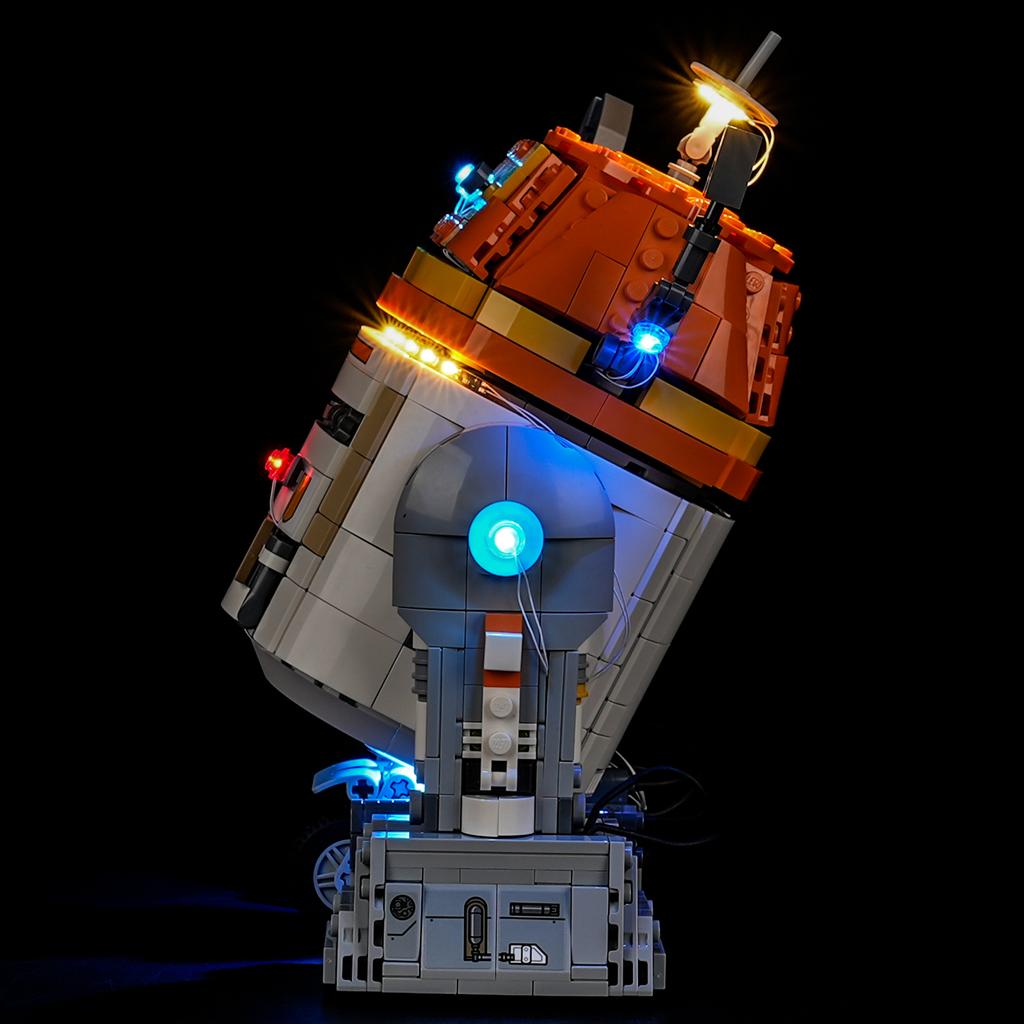 P10102 DIY LED Light Kit For Lego 75416 Chopper (C1-10P)™ Astromech Droid Assembled Building Block Toy Decoration Adjustable Lighting Accessories