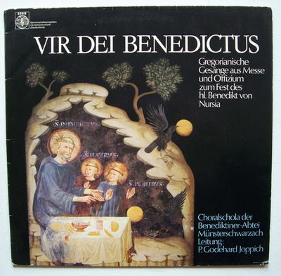 LP Record CHORALSCHOLA DER BENEDIKTINERABTEI   Vir Dei Benedictus Gregorianische  309179 Orbis 1980 Germany Classical Used