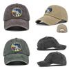 European And American Style Nasa Graffiti Print Baseball Cap Retro Bent Brim Hat Casual Cotton Hat