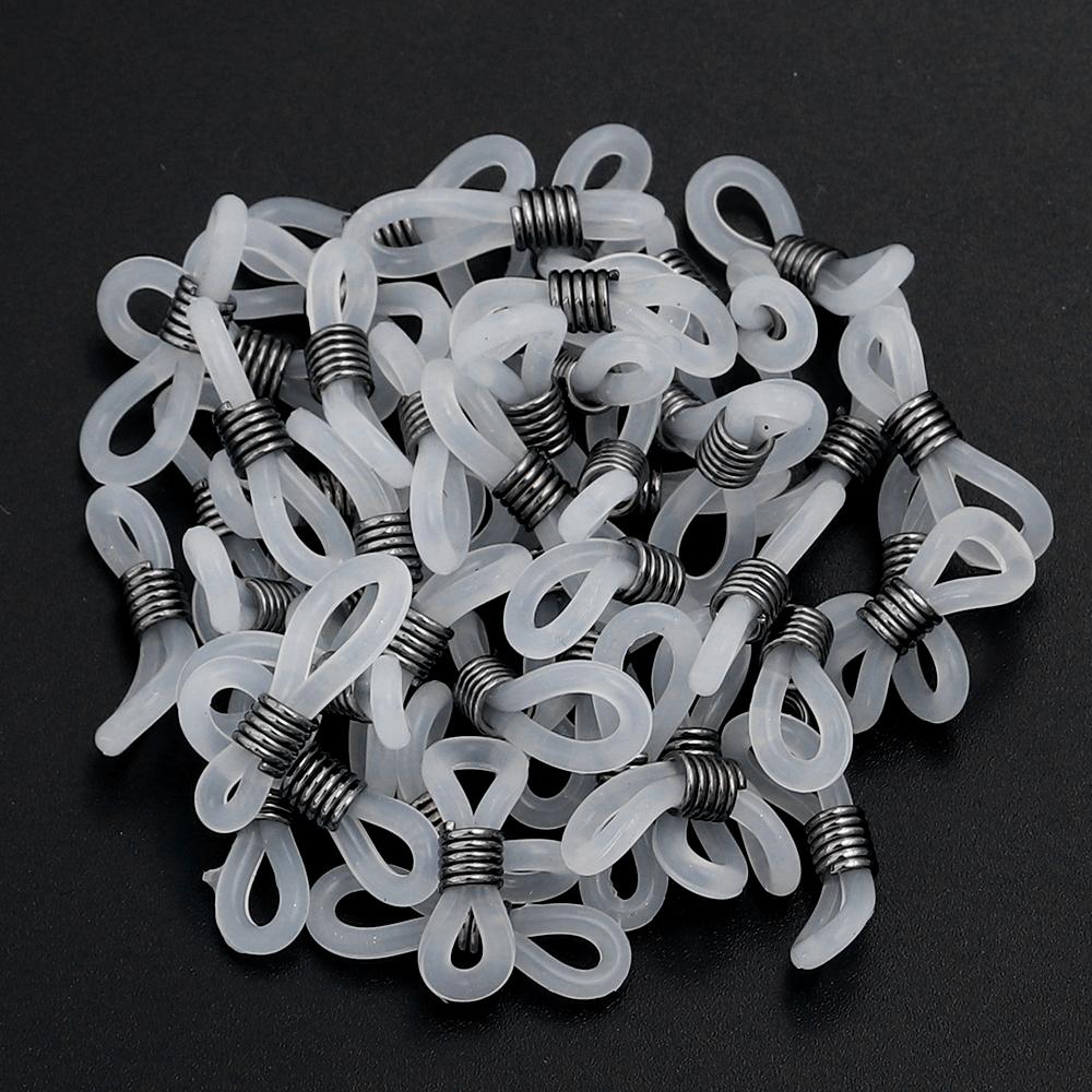 50pcs/Lot Eyeglass Chain Ends Eyeglasses Spectacles Chain Glasses Retainer Ends Rope Sunglasses Cord Holder Strap Loop Connector