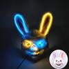 Halloween Leuchtende Horror-Tiermaske LED Leuchtende Blutige Bärenmaske Blinkende Neon Cosplay Gruselige Maskerade Party Maske Zubehör