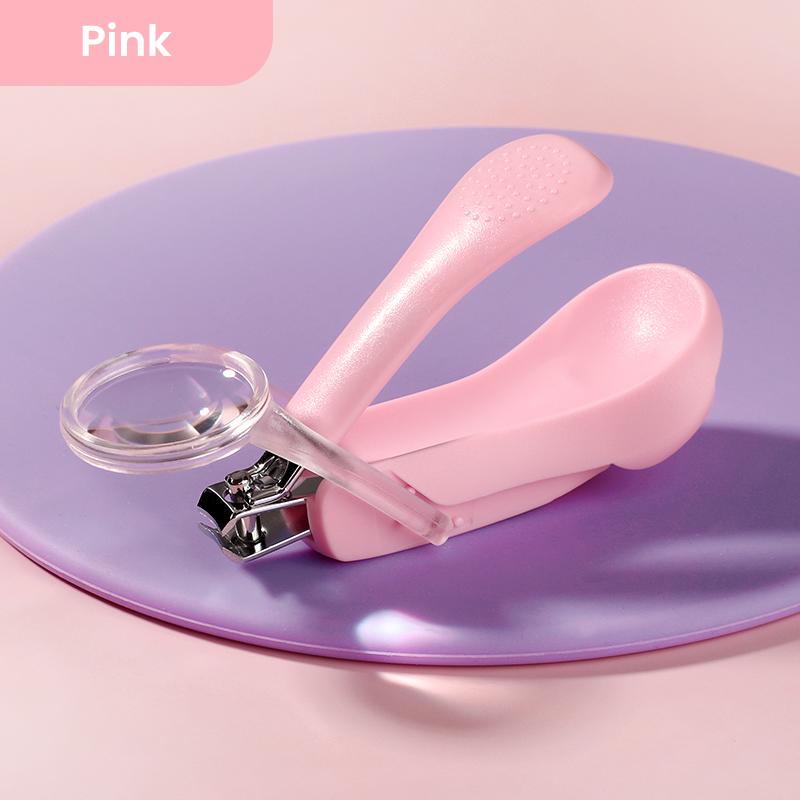 Baby Nail Clipper With Clear Magnifying Glass Pocket Kids Nail Cutters Safety Infant Finger Toe Trimmer Newborn Cutting Tools