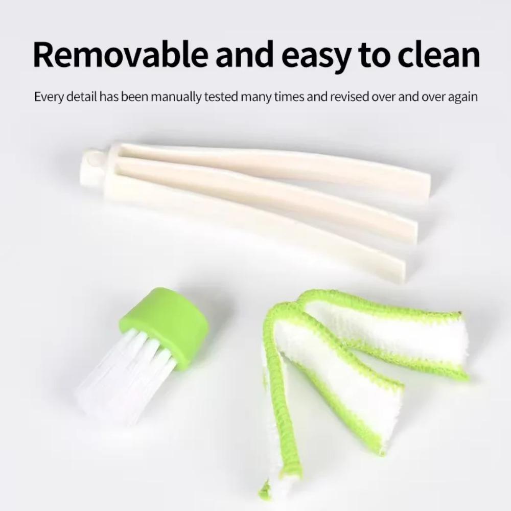 Dual Head Car Air Conditioner Air Vent Brush Dust Removal Dash Blinds Cleaning Brush Keyboard Multi-Use Brush Angel Brush