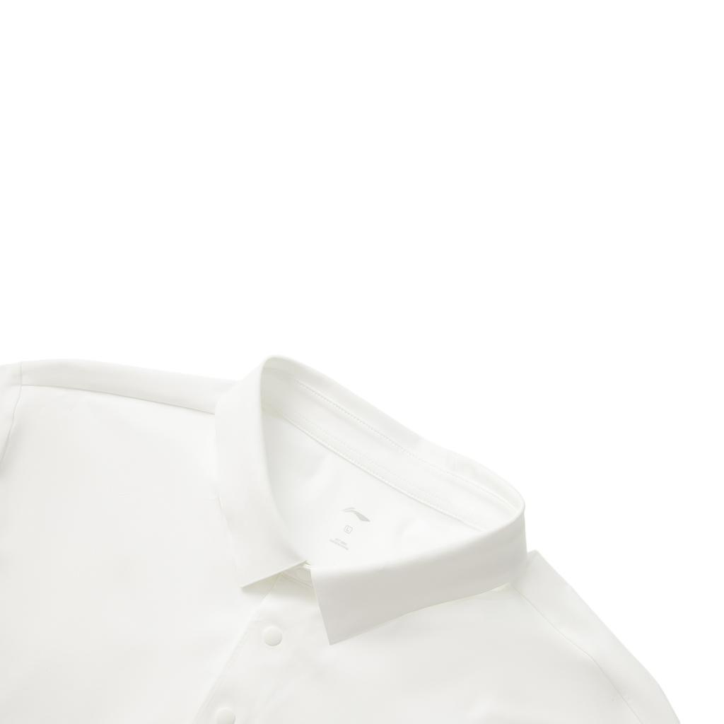 Li-Ning Breathable Solid Color Logo Short Sleeve Polo Shirt Men Tops White APLV039-10