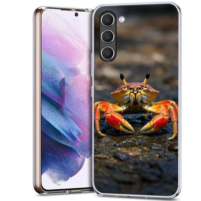 Unique Animal Crab Phone Case for Samsung A54 A14 A24 A34 A17 A37 A57 A55 A35 A25 A15 A13 A23 A33 A53 A07 A05S A04S A03 A73 Gala