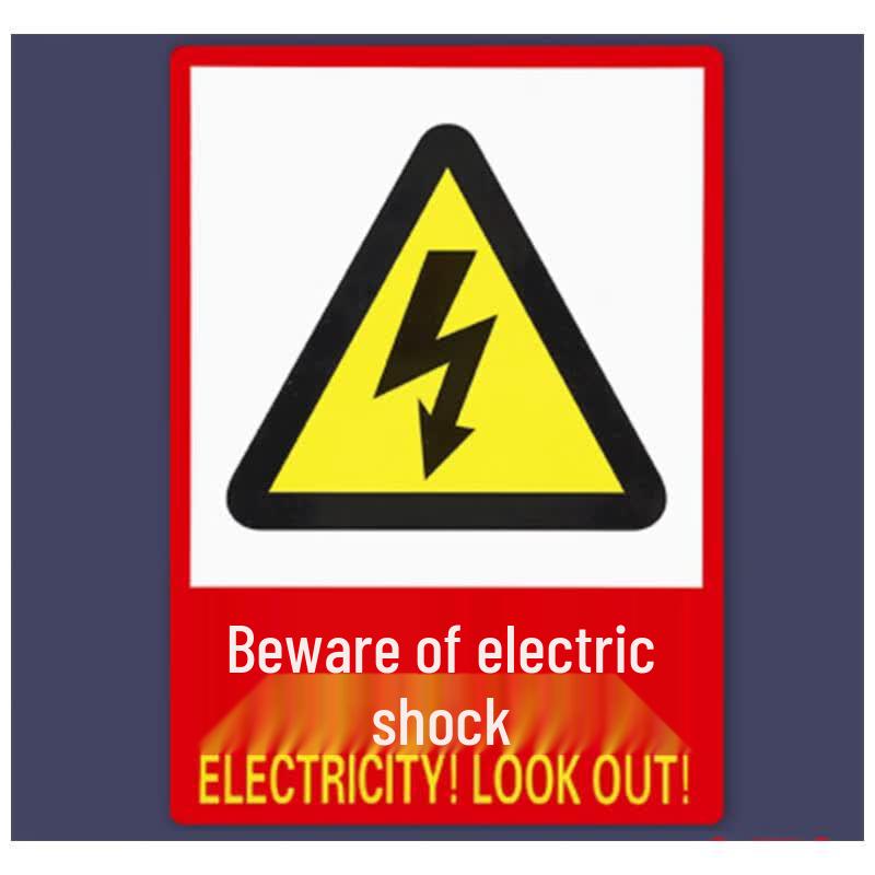Kaosen PP Adhesive Safety Warning Sign Sticker