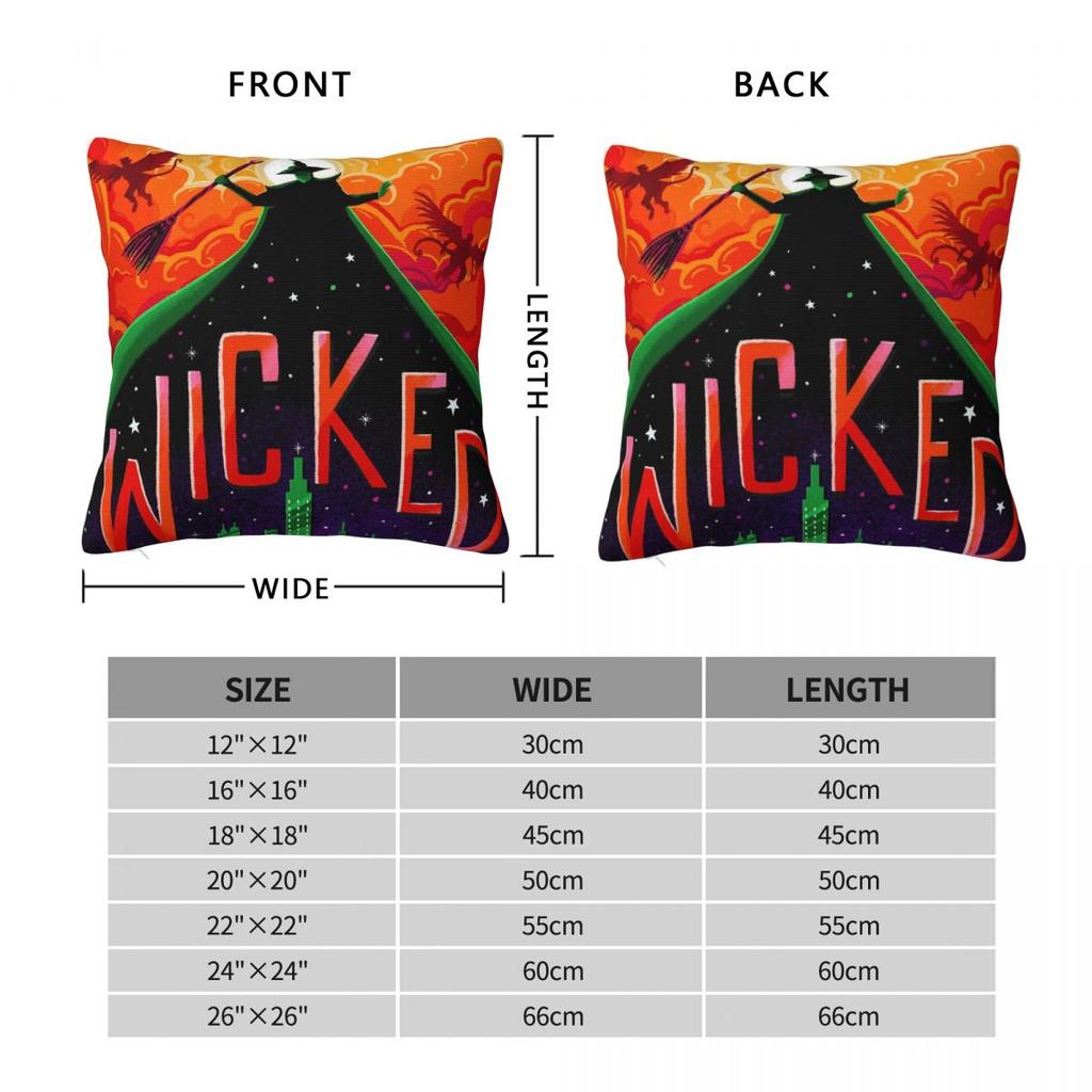 Pillow Cover Wicked Musical Design Cushion Cover Fashion Pillow Case For Sofa Car Home Decor Pillowcases