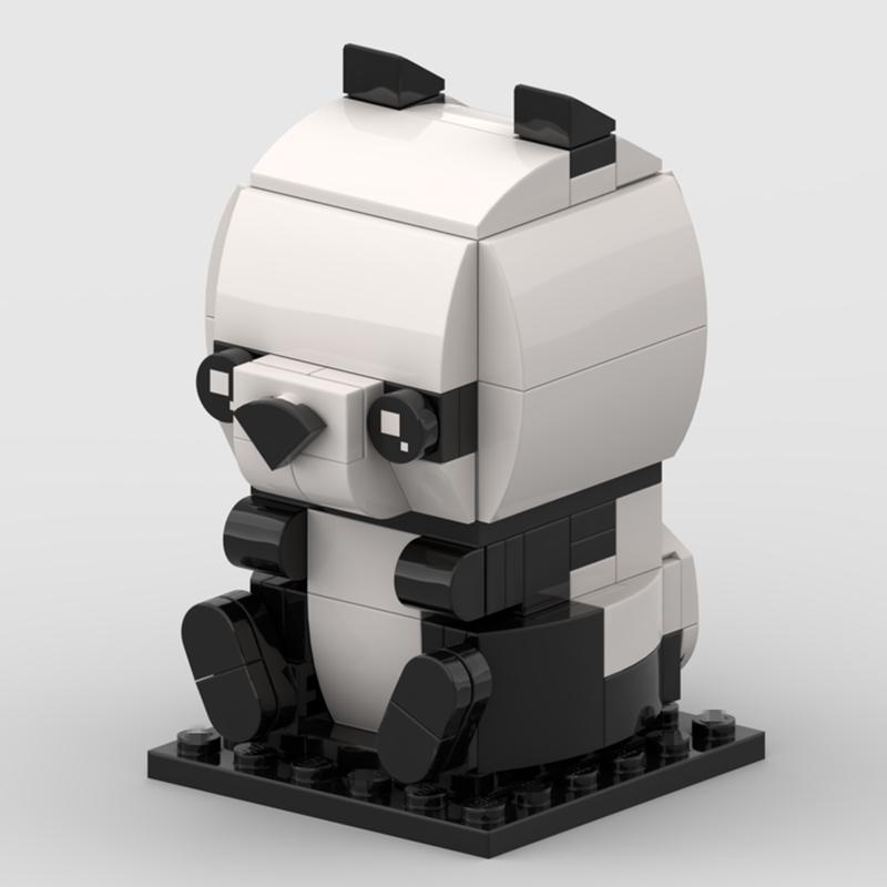 Нетоксичные Moc Милые Животные Медведь Корова Кролик Орел Пингвин Еж Тигр Панда Свинья Строительные Блоки Игрушки Для Детей Рождественские Подарки