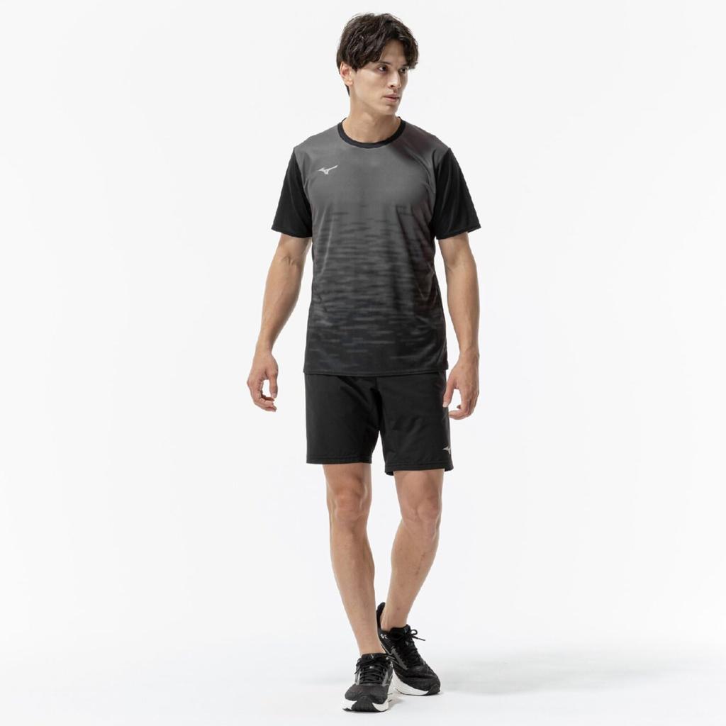 Training Wear Quick Dry Size S [Mizuno] T-Shirt, Sweat-wicking, Quick-drying, 32MAD025, Men's, Black,