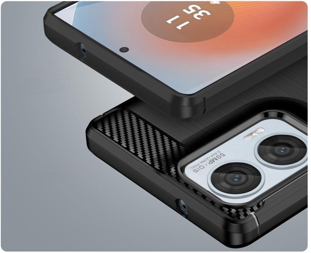 Case for Motorola Edge 50 Fusion 5G, Carbon, Black