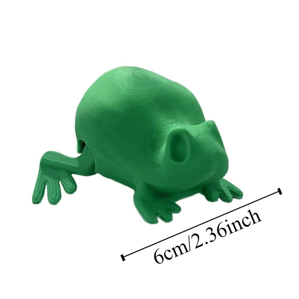 Movable 3D Printed Frog Model Realistic Mini Frog  Figurine  Children Girls Boys