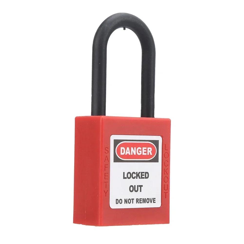 Waterproof Lockout Tag Lock with High Strength Nylon Beam and Flexible Key Management Features for Enhanced Convenience