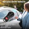 Keyless Entry Remote for Jeep Liberty 02-04 315Mhz GQ43VT17T 4 Button Reusable | Control Replacement Car Key Fob 1 Pcs for Dodge Stratus 01-06 for