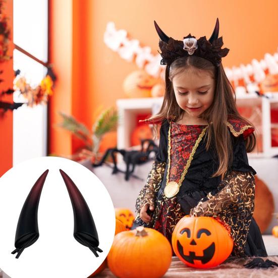 1 пара зажим для волос с рогом дьявола — фото 4