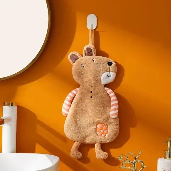 Household Bathroom Microfiber Cute Hand Towel Super Absorbent Kitchen Thickened Towels Tableware Towel Child Bathroom Towel