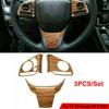 Peach Wood Grain Car Steering Wheel Decor Cover Trim For Honda CR-V CRV 2017-20<