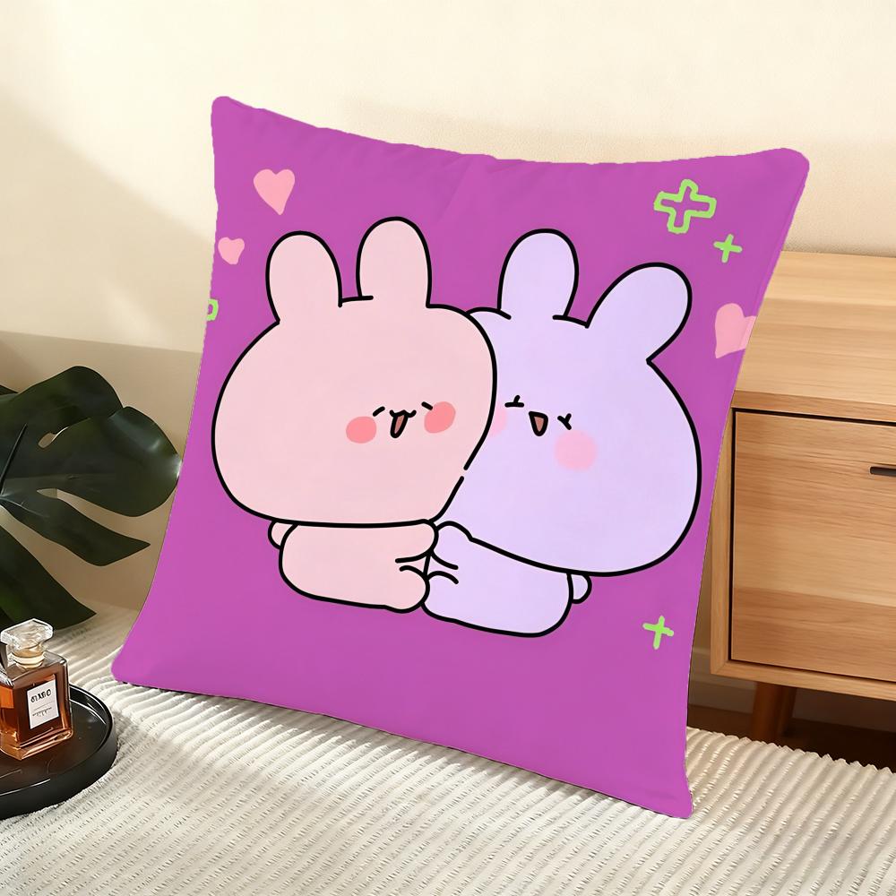 A-Asamimichan Cushion Cover Soft Short Plush Pillow Cover Smooth Cozy Texture Aesthetic Cushion Case Home Decor
