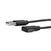 USB C-kabel - STARTECH - 1 m - Vinkelrett - Synkronisering og lading - Svart