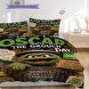 1PC Sesame Street pattern Bedding Quilt Set Quilt Cover Pillowcase Home Decoration Birthday Gift (1 * duvet cover + 2 * pillowcase, without core)