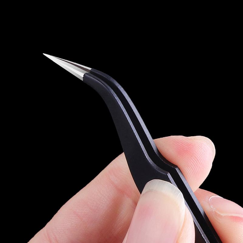 

1Pcs Esd-12/15 Tweezers Stainless Steel Industrial Anti-Static Cross Tweezers