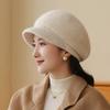 Hat Female Winter Warm Rabbit Hair Beret Cold Protective Ear Wool Hat In The Elderly Hat