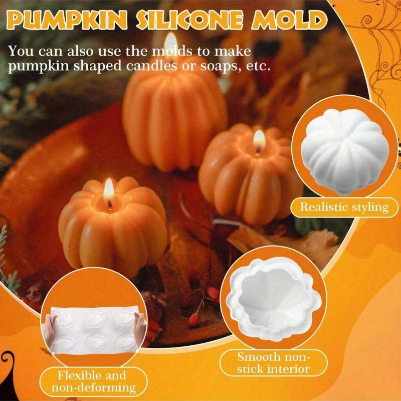Stampo in Silicone di Zucca di Halloween per Realizzazione Candele, Stampo Frutta Dachshund per Aromaterapia, Stampo per Sapone in Gesso, Articoli di Halloween